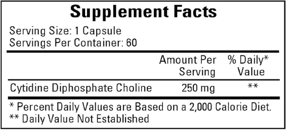 Product image for Cytidine Choline/CDP 250mg.