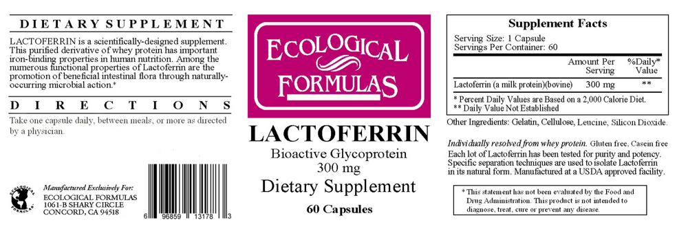 Product image for Lactoferrin 300mg.