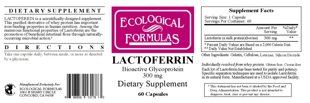 Product image for Lactoferrin 300mg.