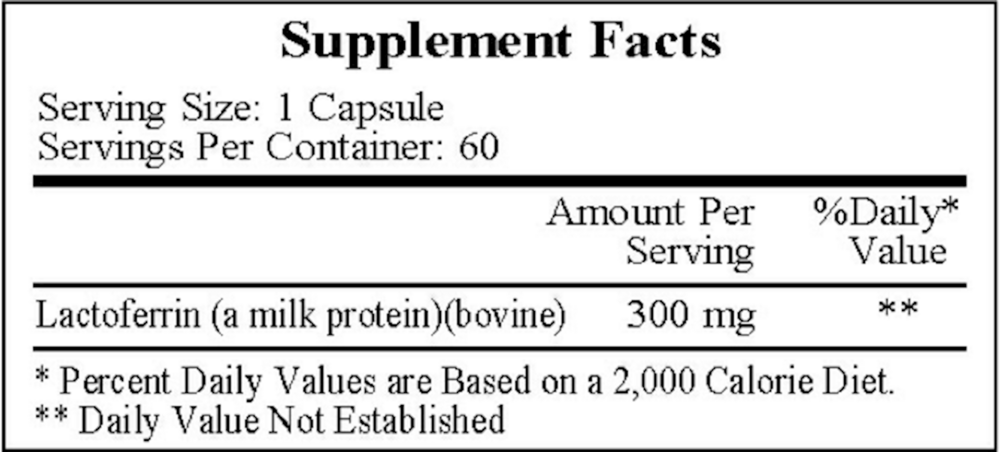 Product image for Lactoferrin 300mg.