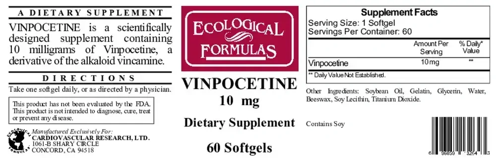 Product image for Vinpocetine 10mg.