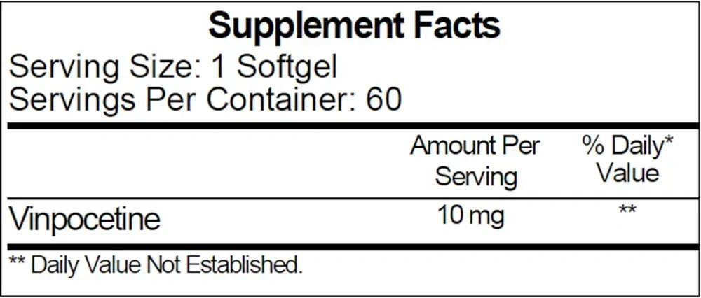 Product image for Vinpocetine 10mg.