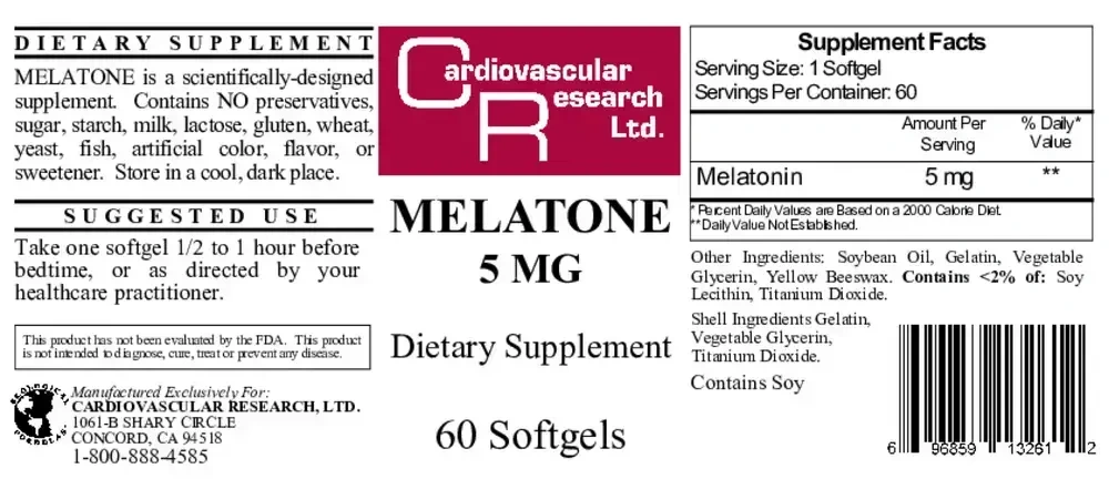 Product image for Melatone 5mg.