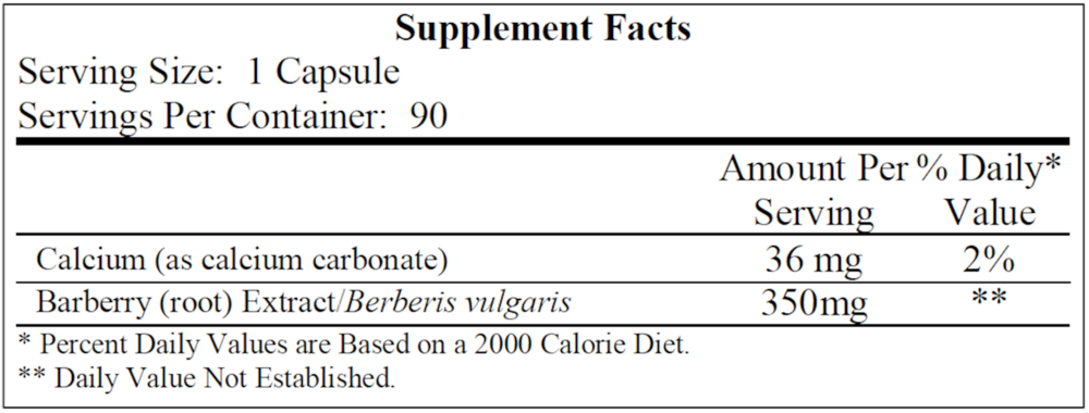 Product image for Buffered Berberine 350mg.