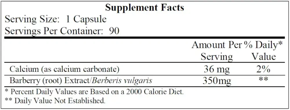 Product image for Buffered Berberine 350mg.