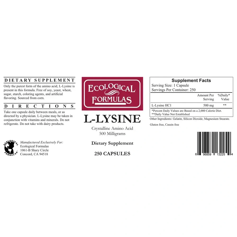 Product image for L-Lysine 500mg.