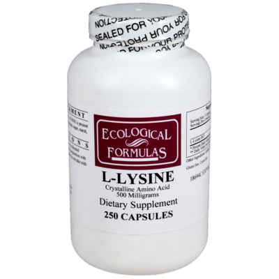 L-Lysine 500mg 250 capsules