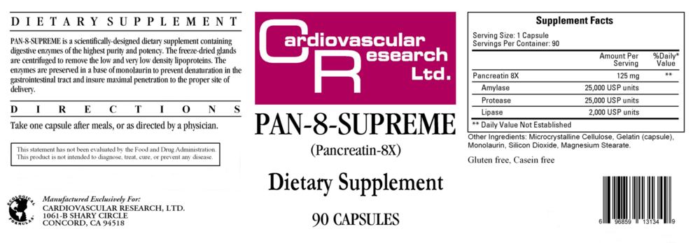 Product image for Pan-8-Supreme.