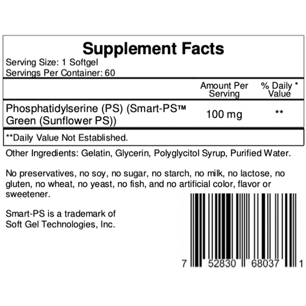 Product image for Phosphatidylserine.