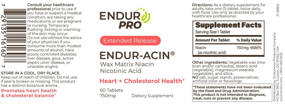 Product image for Endur-acin ER 750mg 60 tab.
