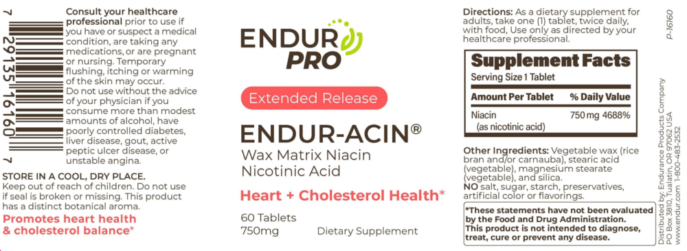 Product image for Endur-acin ER 750mg 60 tab.