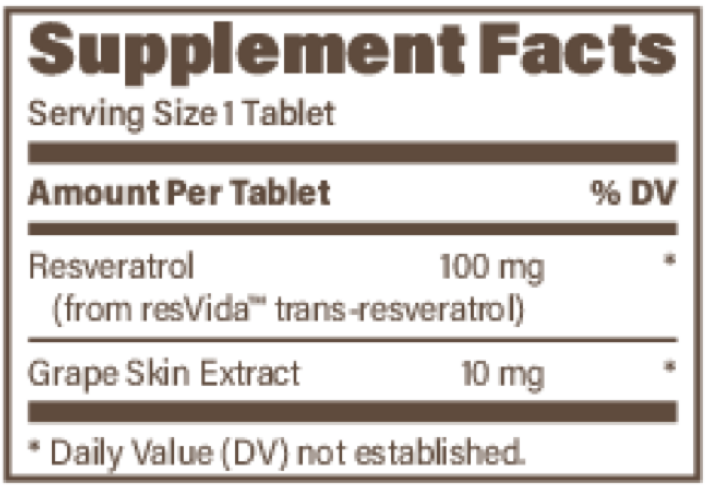 Product image for Resveratrol from resVida™ 100mg.