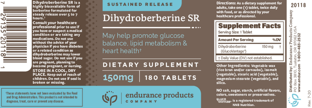 Product image for Dihydroberberine SR.