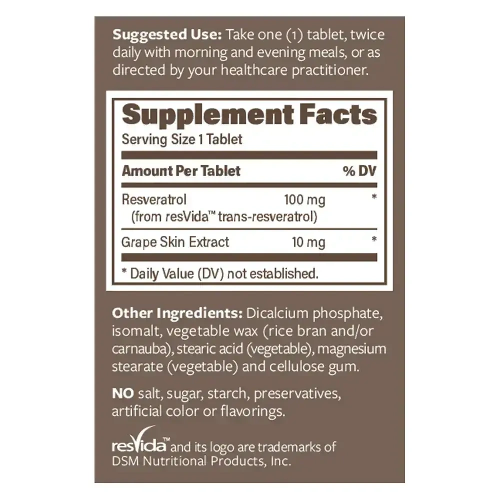 Product image for Resveratrol 100mg.