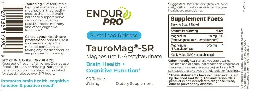 Product image for TauroMag SR 375mg 90 tab.