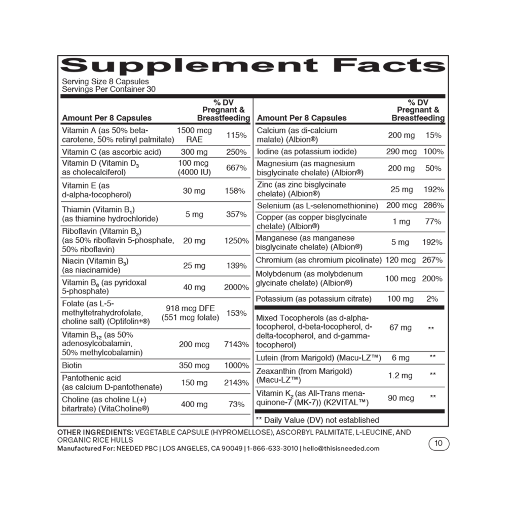 Product image for Prenatal Multi Capsules.