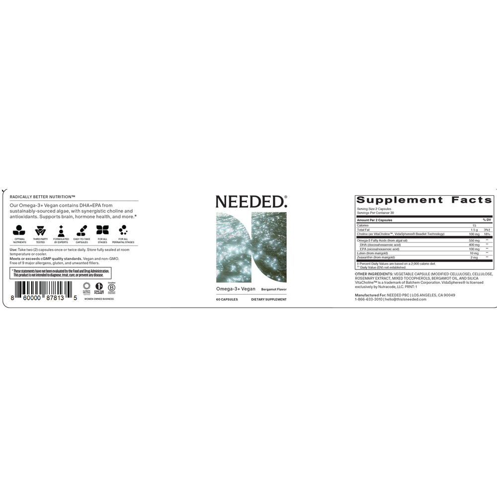 Product image for Prenatal Omega 3+ Vegan.