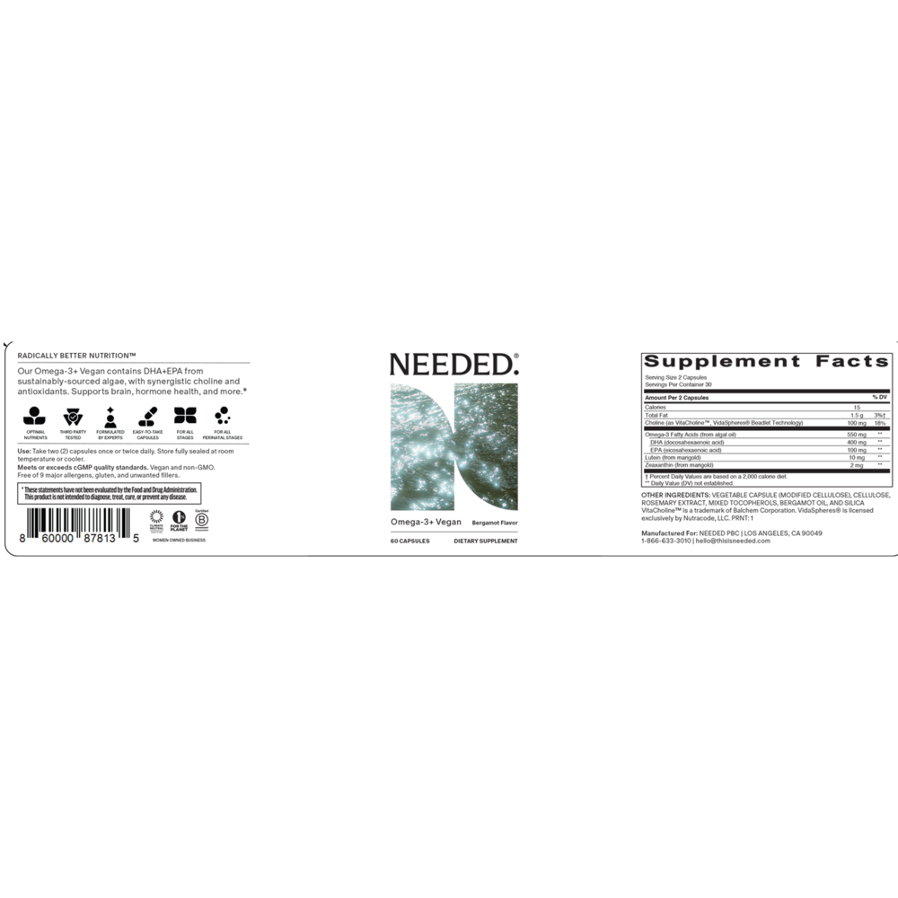 Product image for Prenatal Omega 3+ Vegan.