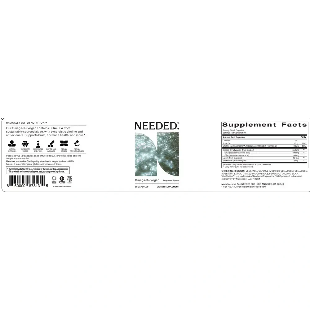 Product image for Prenatal Omega 3+ Vegan.