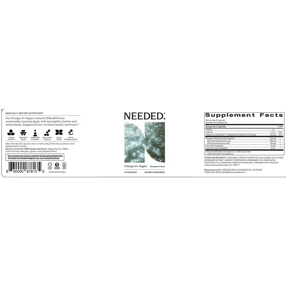 Product image for Prenatal Omega 3+ Vegan.