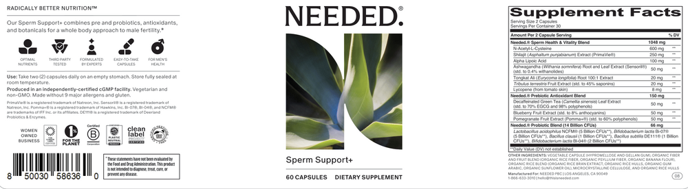 Product image for Sperm Support+.