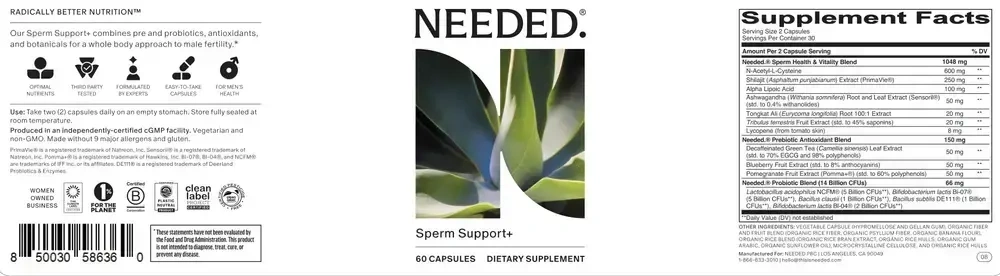 Product image for Sperm Support+.