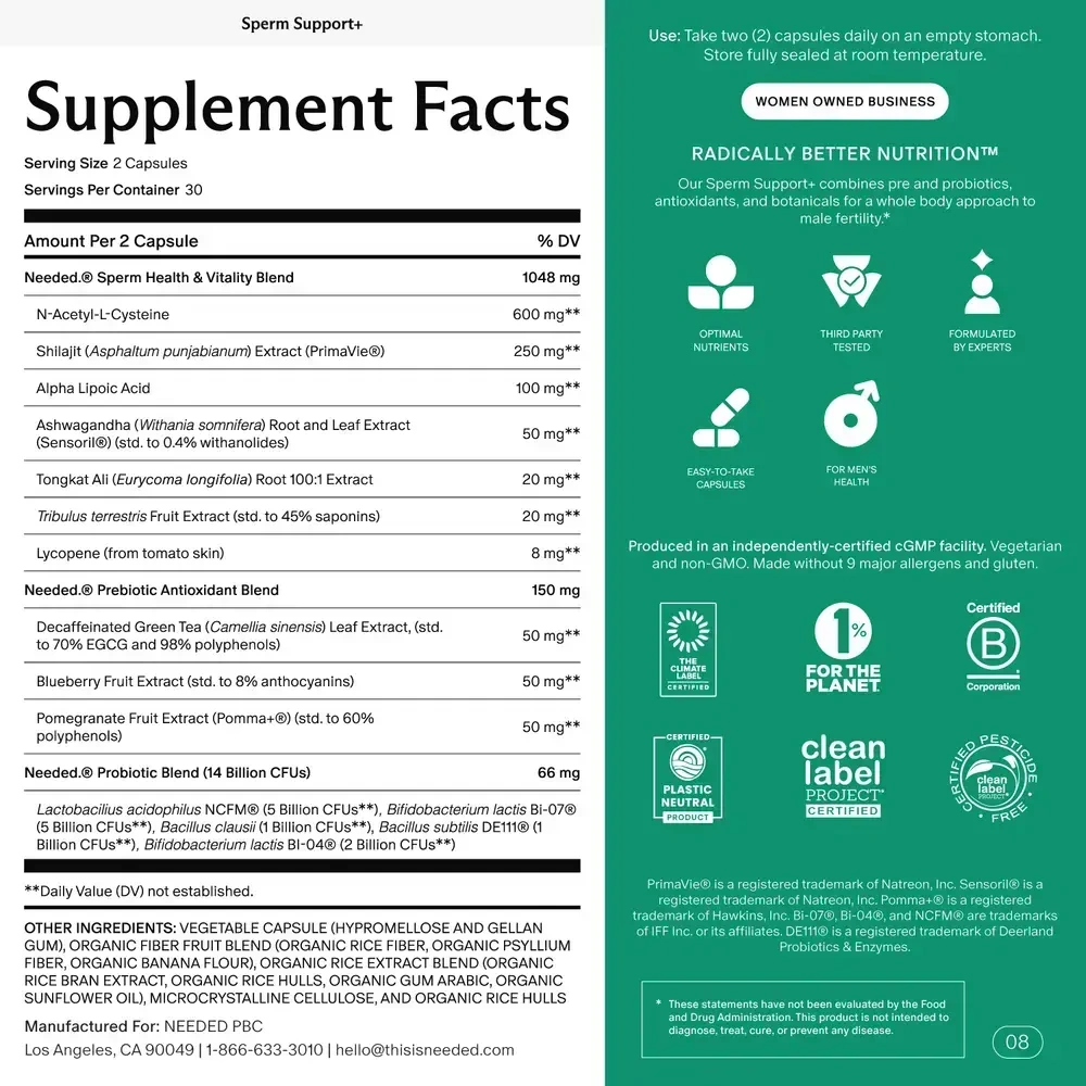 Product image for Sperm Support+.