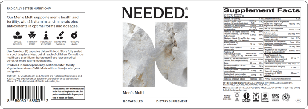 Product image for Men's Multi Capsules.