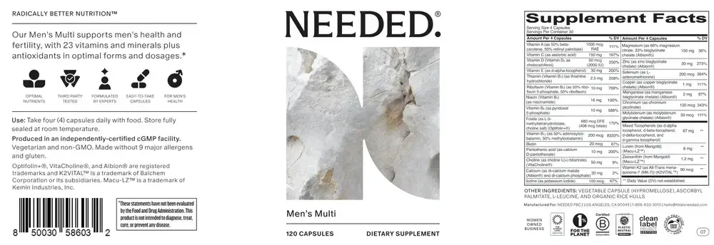 Product image for Men's Multi Capsules.