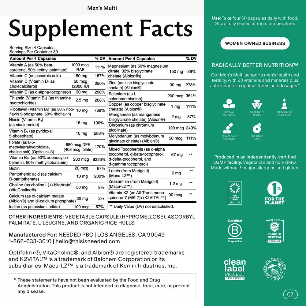 Product image for Men's Multi Capsules.