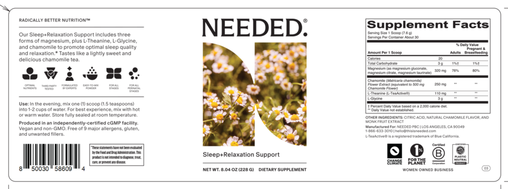 Product image for Sleep + Relaxation Support.