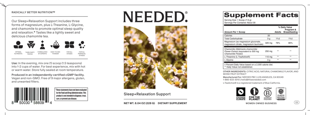 Product image for Sleep + Relaxation Support.