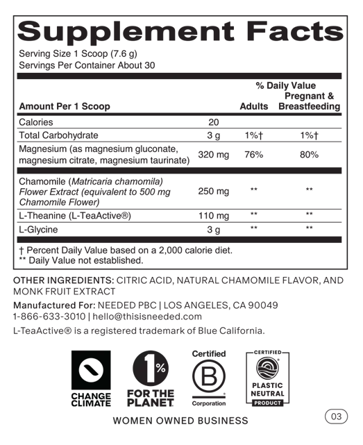 Product image for Sleep + Relaxation Support.