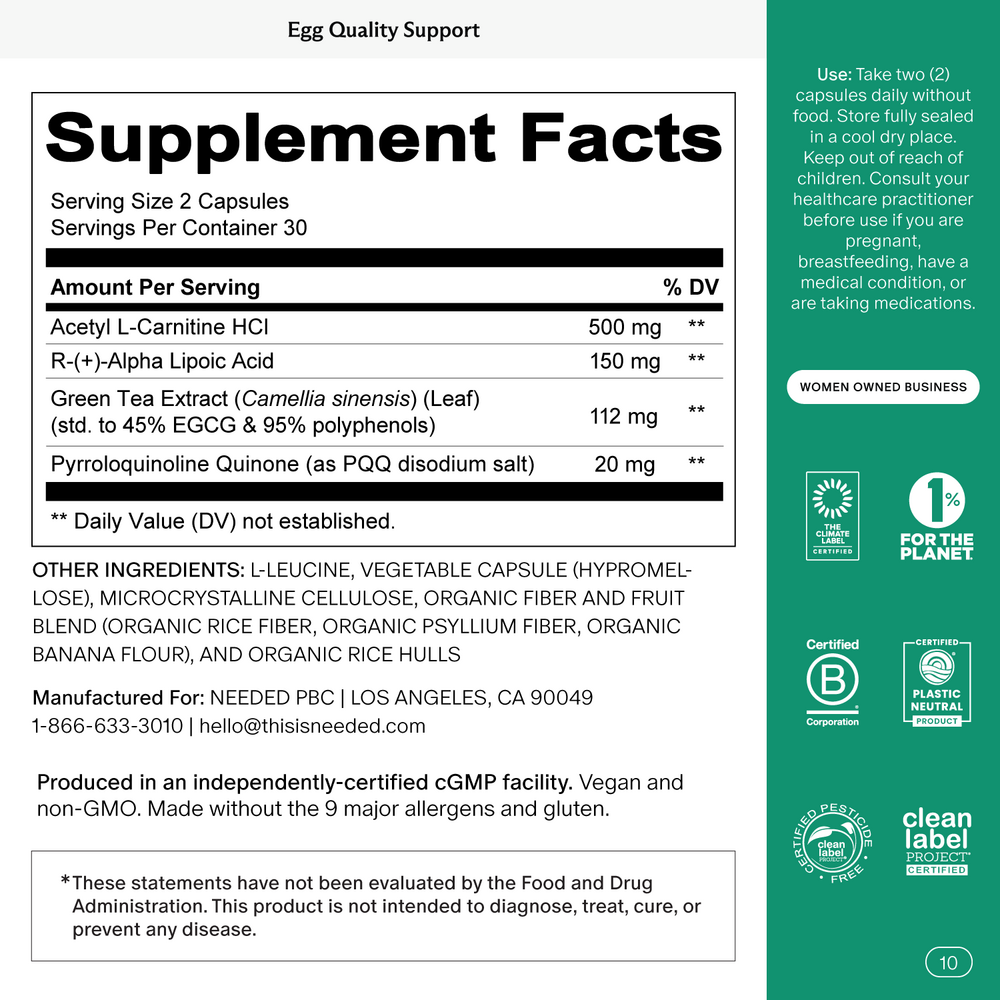 Product image for Egg Quality Support.