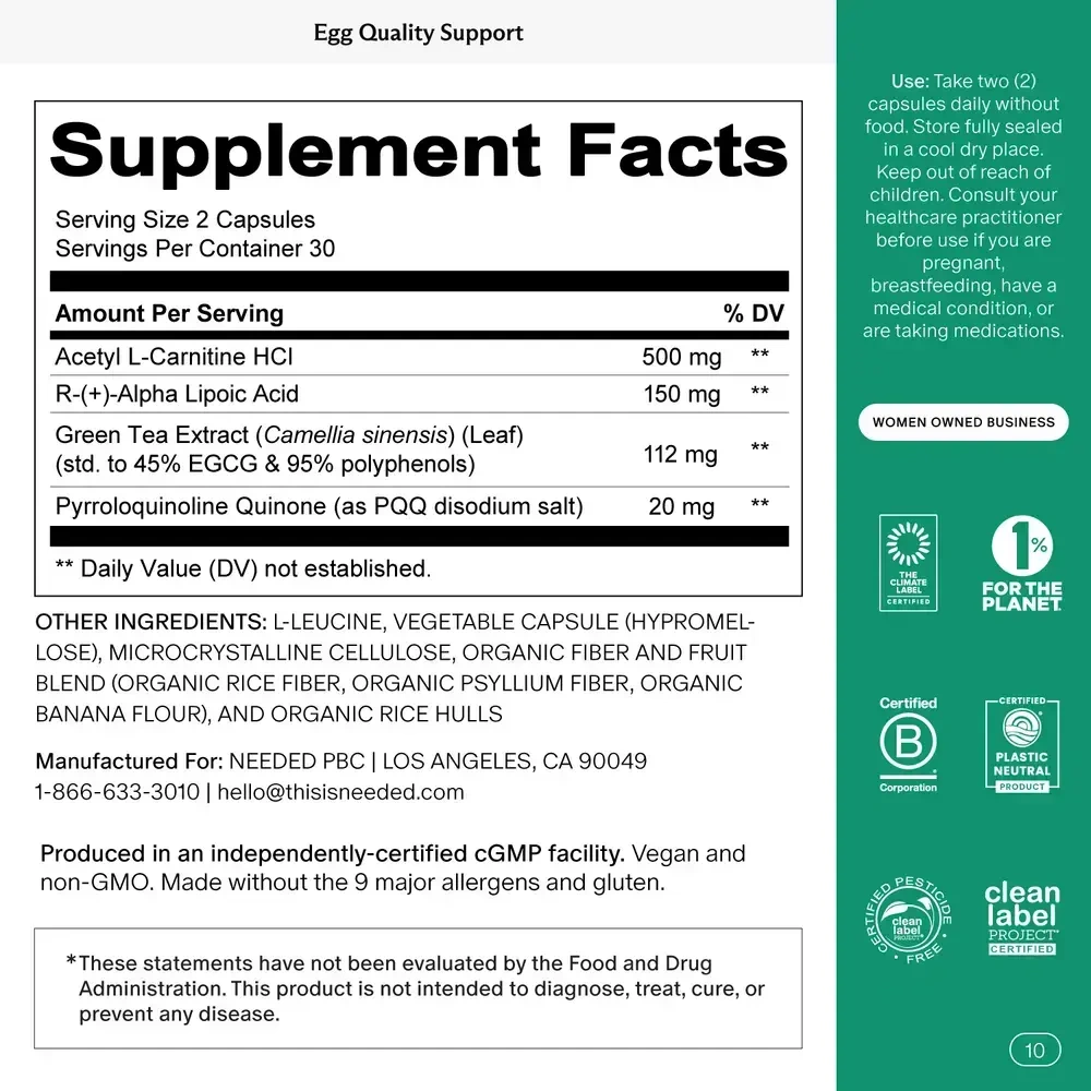 Product image for Egg Quality Support.
