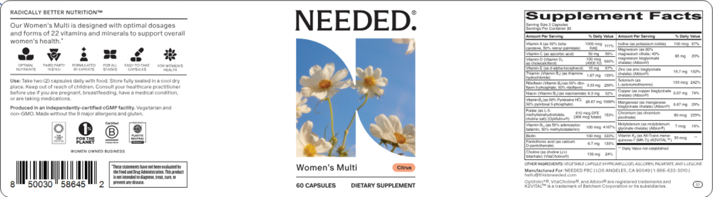 Product image for Women's Multi Capsules Citrus.