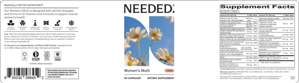Product image for Women's Multi Capsules Citrus.