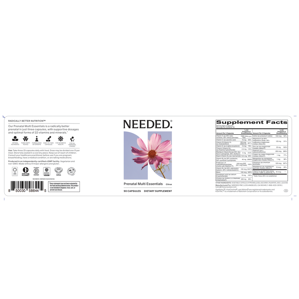 Product image for Prenatal Multi Capsules - Citrus.