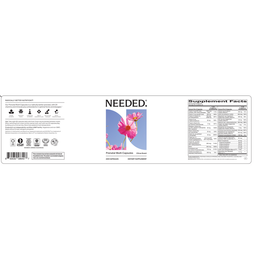Product image for Prenatal Multi Capsules Pro - Citrus.