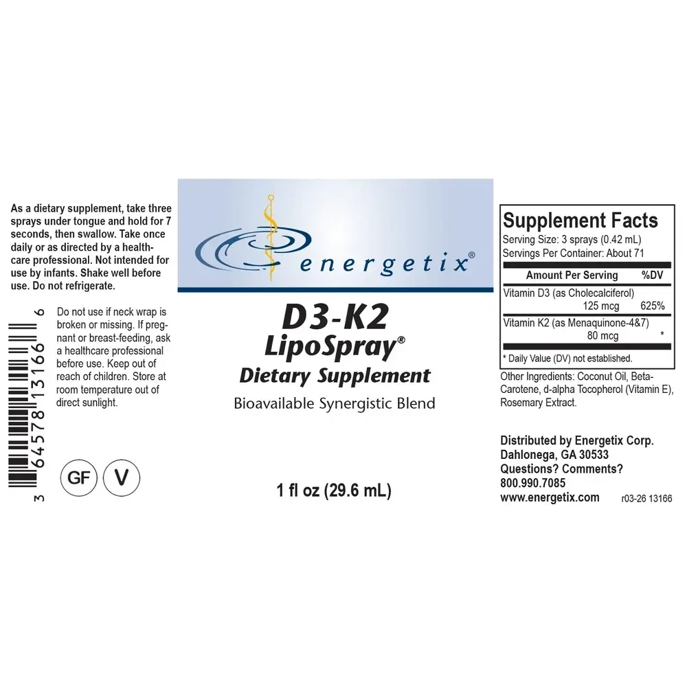 Product image for D3 K2 Lipo Spray.