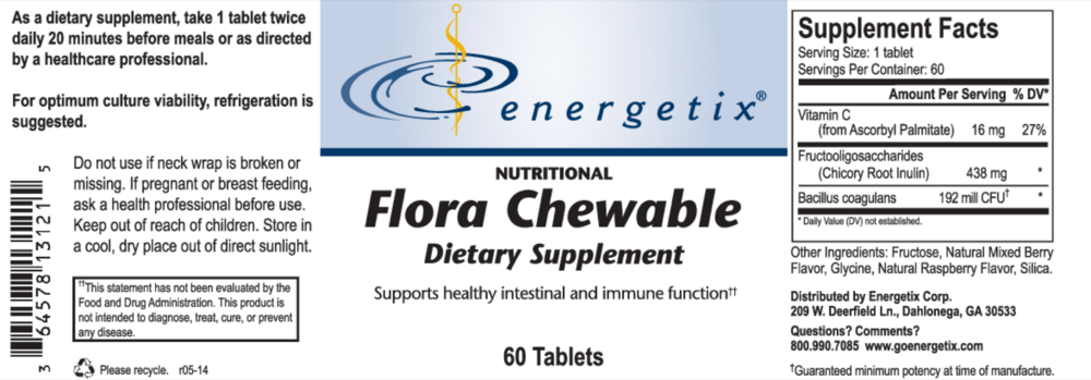 Product image for Flora Chewable.