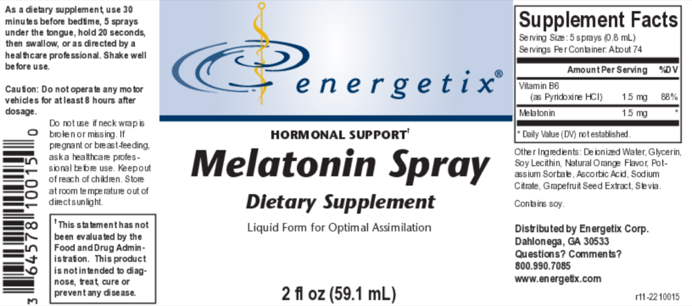 Product image for Melatonin Spray.