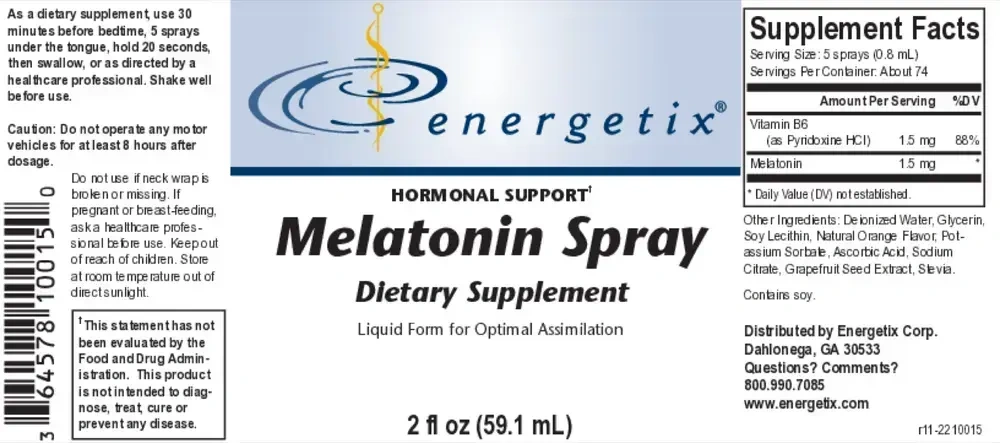 Product image for Melatonin Spray.