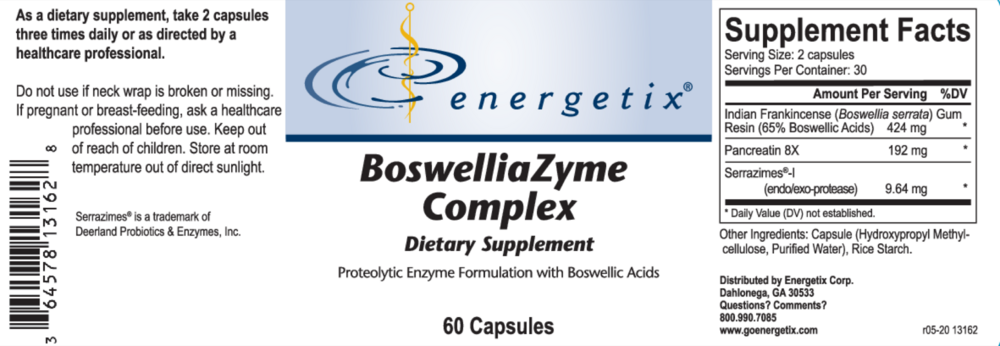 Product image for BoswelliaZyme Complex.