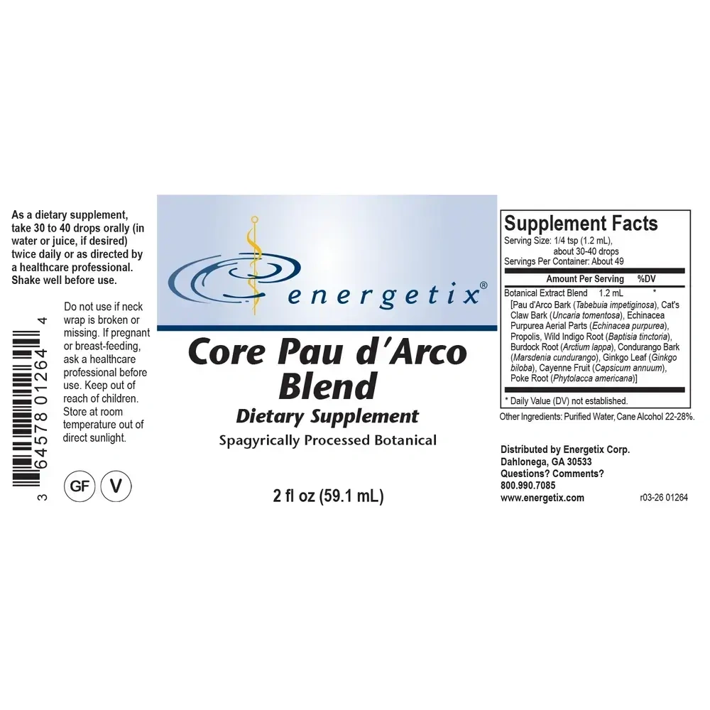 Product image for Core Pau d'Arco Blend.
