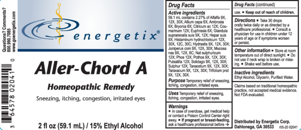 Product image for Aller-Chord A (Airborne Allergens).