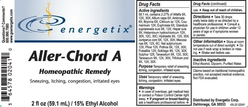 Product image for Aller-Chord A (Airborne Allergens).