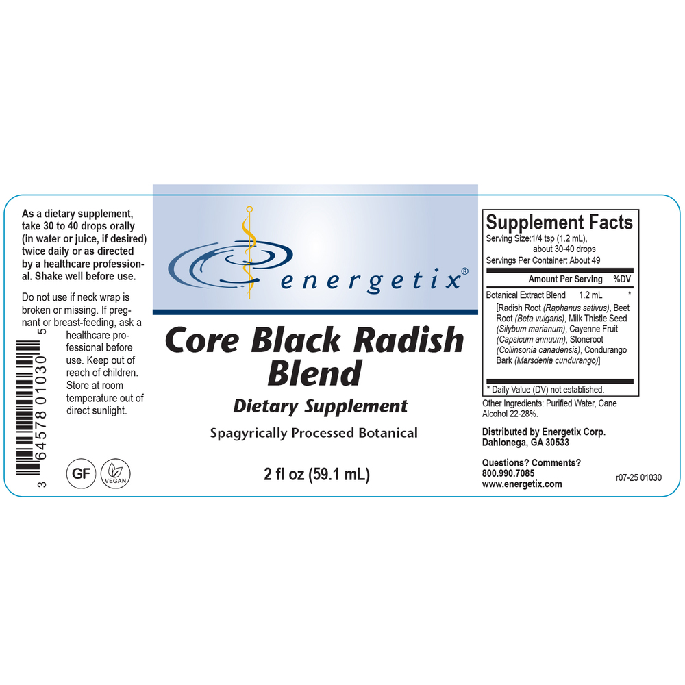 Product image for Core Black Radish Blend.