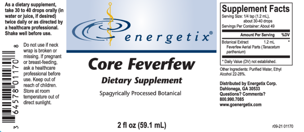 Product image for Core Feverfew.