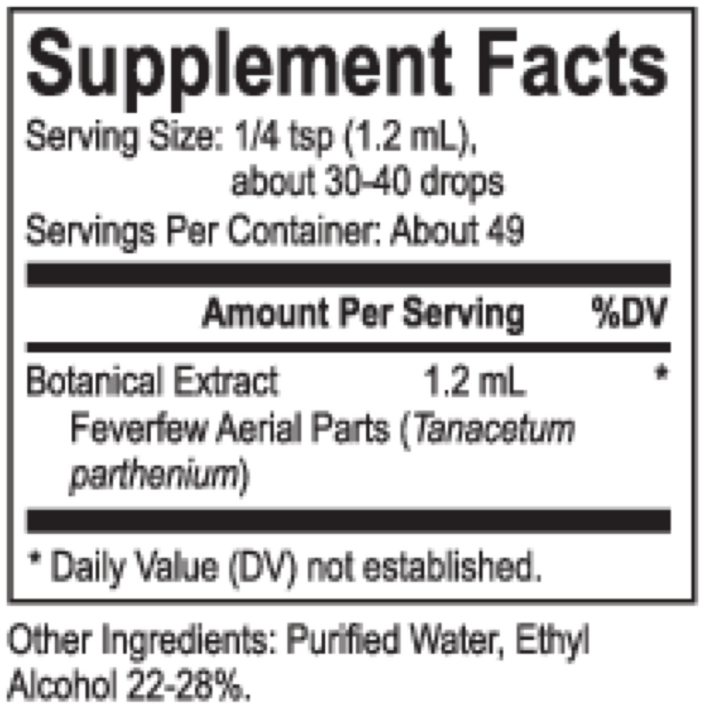 Product image for Core Feverfew.
